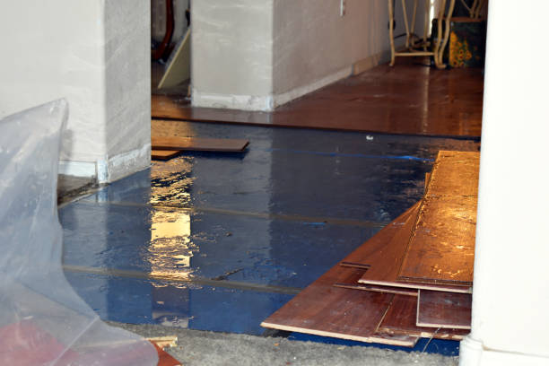 Professional Water Damage Restoration technician working in Benson, NC
